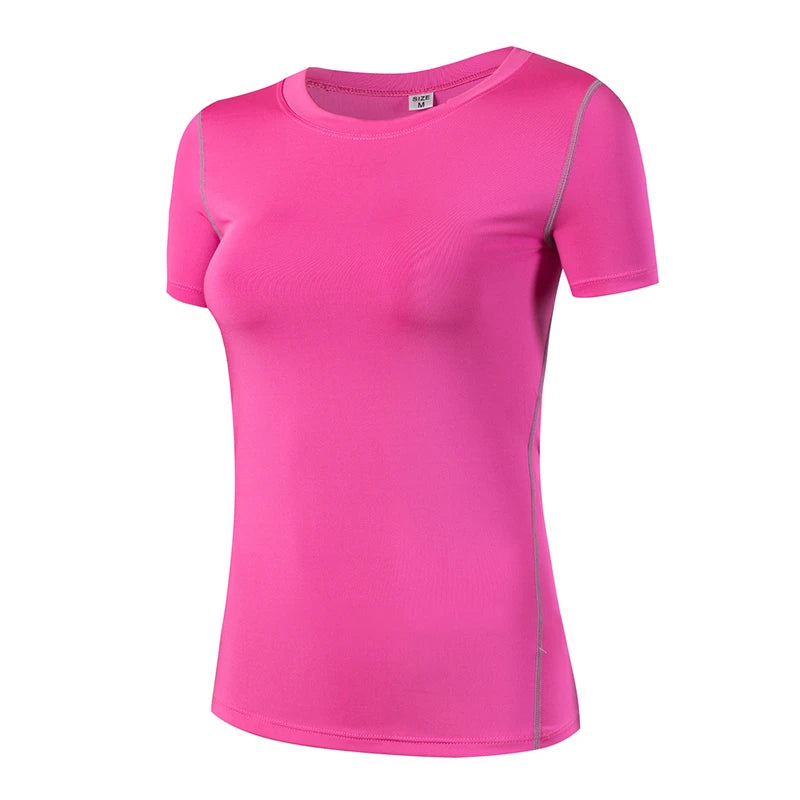 Camiseta Dry Fit feminino ideal para Yoga,academia,corrida,caminhada