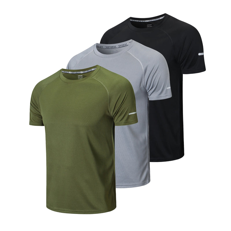 Super Kit com 3 Camisetas Masculina Dry Fit